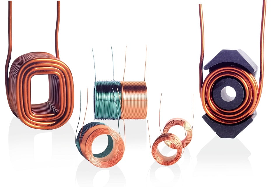 Based on our innovative winding technology, we wind our KUK patent air coils on a fully automatic winding machine. The start and end wire of the coil are located on the outer diameter of the coil, which saves space. In addition, the coil can be embedded flattened into a ferrite without resting on the starting wire.